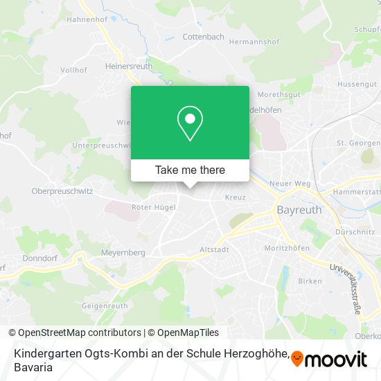 Kindergarten Ogts-Kombi an der Schule Herzoghöhe map