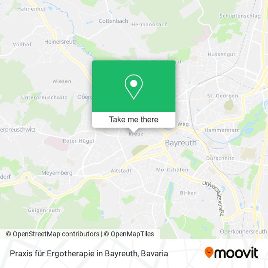 Praxis für Ergotherapie in Bayreuth map