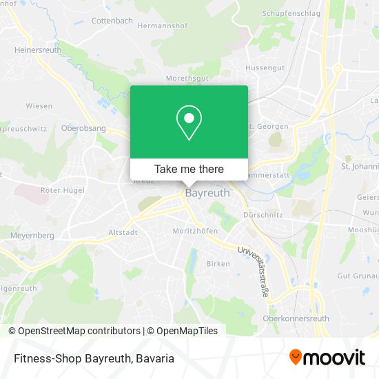 Fitness-Shop Bayreuth map