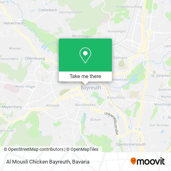 Карта Al Mousli Chicken Bayreuth