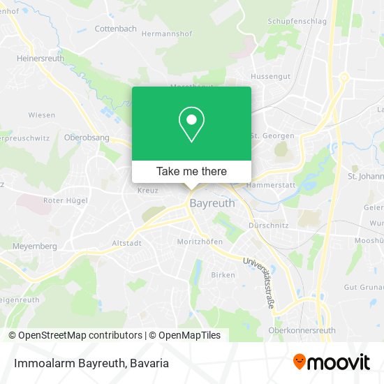 Immoalarm Bayreuth map