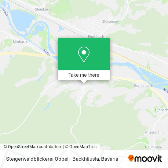 Steigerwaldbäckerei Oppel - Backhäusla map