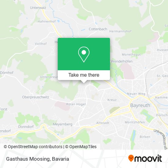 Gasthaus Moosing map