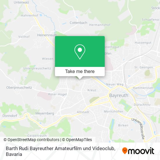 Barth Rudi Bayreuther Amateurfilm und Videoclub map