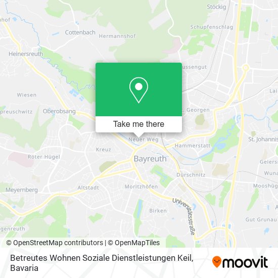 Карта Betreutes Wohnen Soziale Dienstleistungen Keil