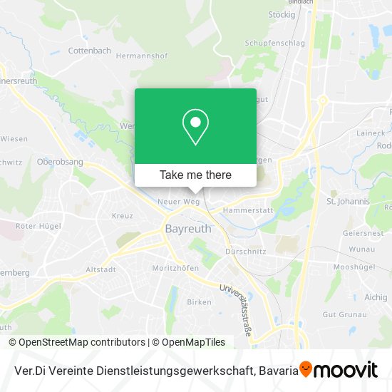 Ver.Di Vereinte Dienstleistungsgewerkschaft map