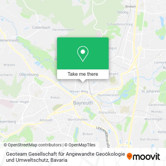 Geoteam Gesellschaft für Angewandte Geoökologie und Umweltschutz map