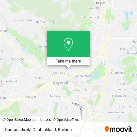 Campusdirekt Deutschland map