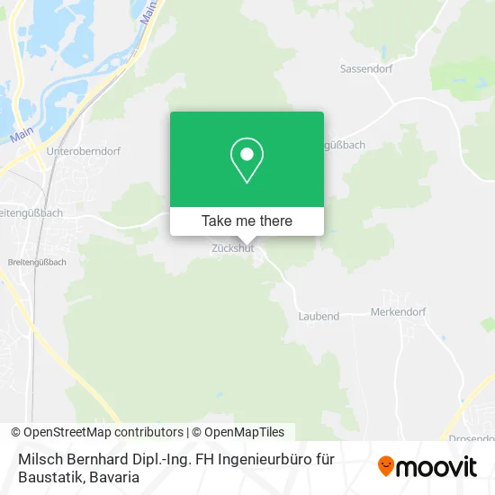 Карта Milsch Bernhard Dipl.-Ing. FH Ingenieurbüro für Baustatik