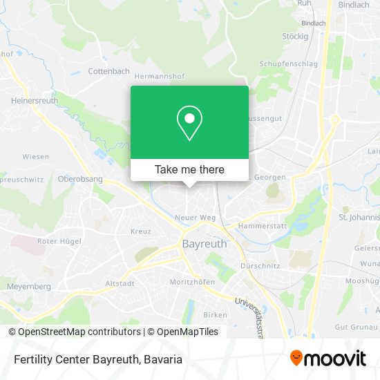 Fertility Center Bayreuth map