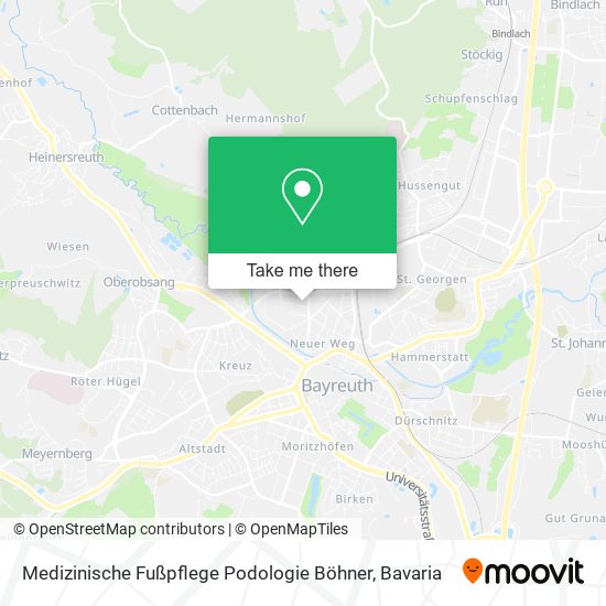 Medizinische Fußpflege Podologie Böhner map
