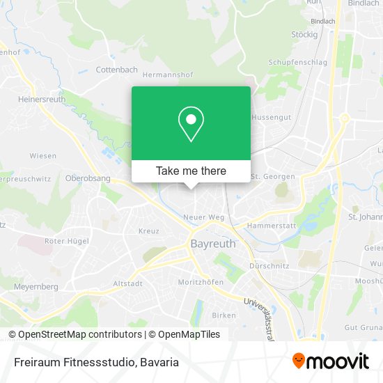 Freiraum Fitnessstudio map