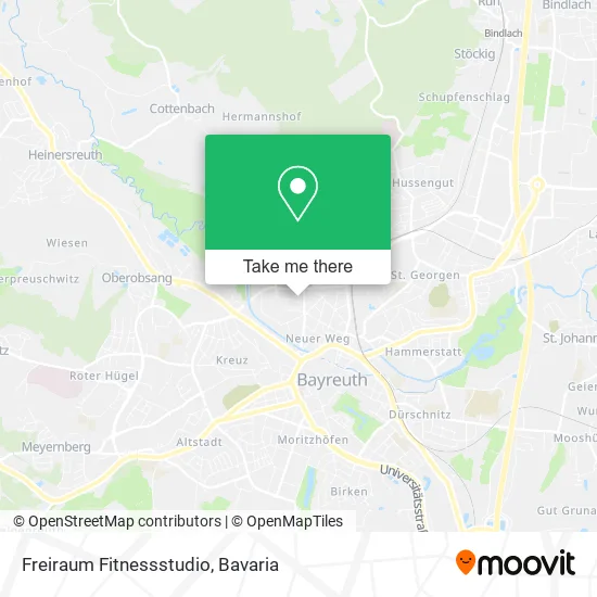 Карта Freiraum Fitnessstudio