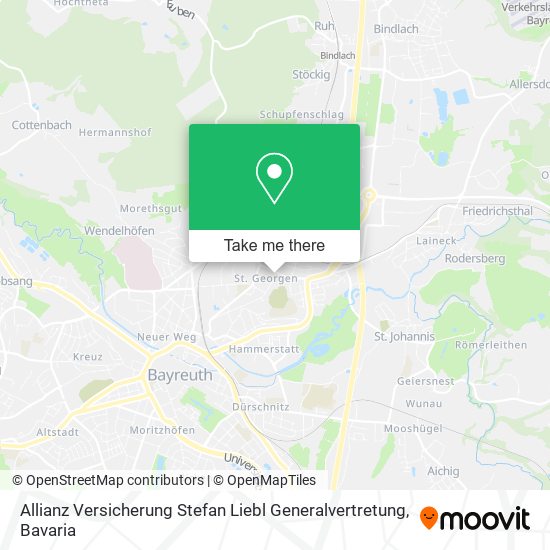 Allianz Versicherung Stefan Liebl Generalvertretung map