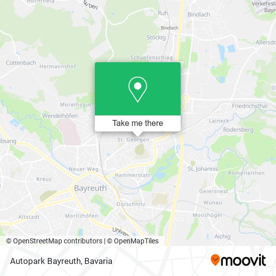 Autopark Bayreuth map