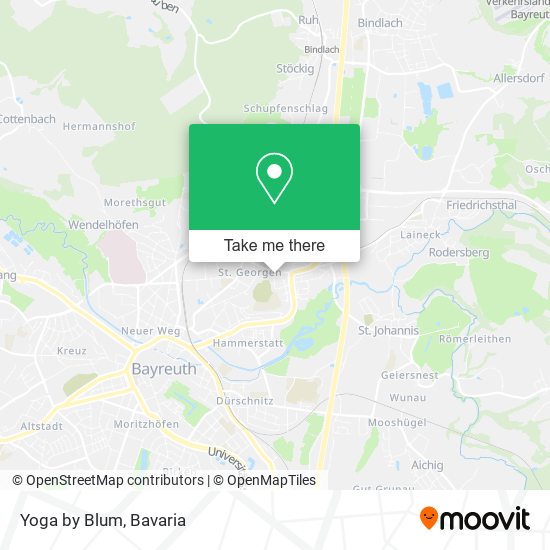 Yoga by Blum map