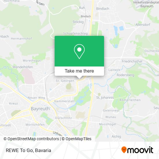 REWE To Go map