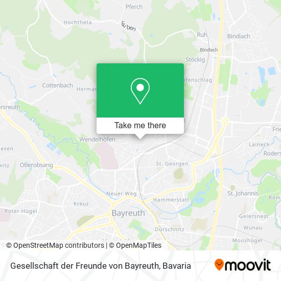 Gesellschaft der Freunde von Bayreuth map