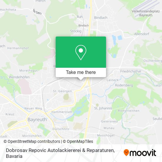 Карта Dobrosav Repovic Autolackiererei & Reparaturen