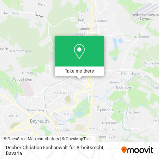 Карта Deuber Christian Fachanwalt für Arbeitsrecht