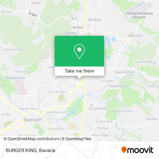 BURGER KING map