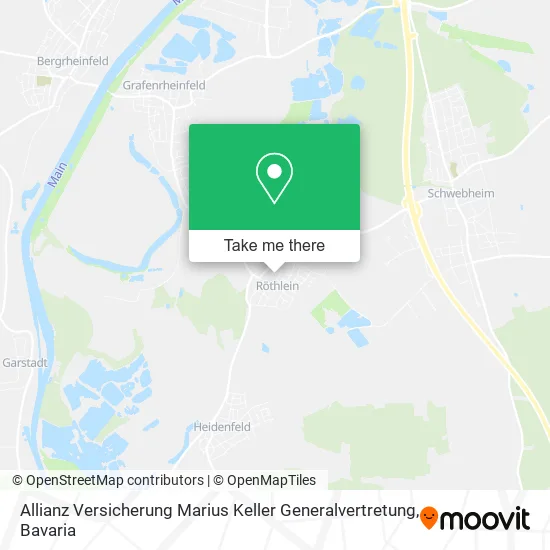 Карта Allianz Versicherung Marius Keller Generalvertretung