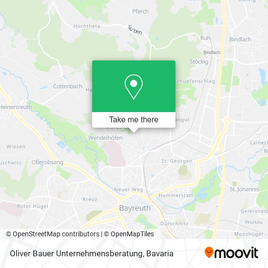 Oliver Bauer Unternehmensberatung map