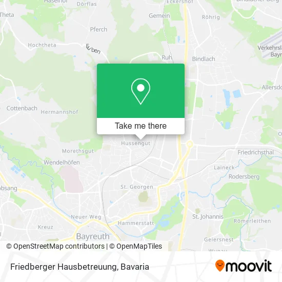 Friedberger Hausbetreuung map