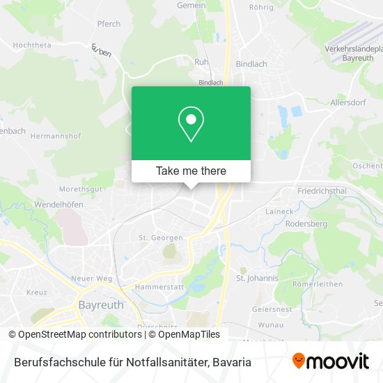 Berufsfachschule für Notfallsanitäter map