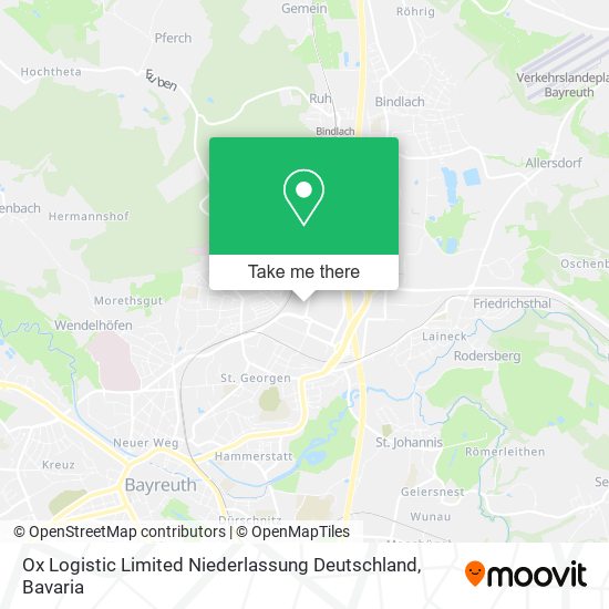 Карта Ox Logistic Limited Niederlassung Deutschland