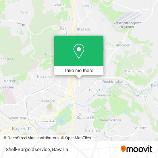 Shell-Bargeldservice map