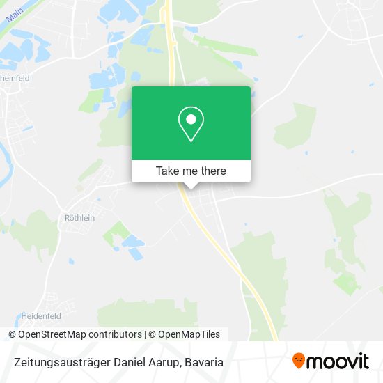 Zeitungsausträger Daniel Aarup map