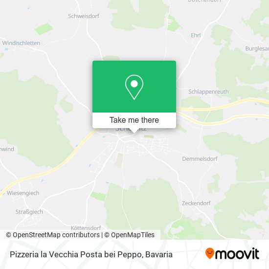 Карта Pizzeria la Vecchia Posta bei Peppo