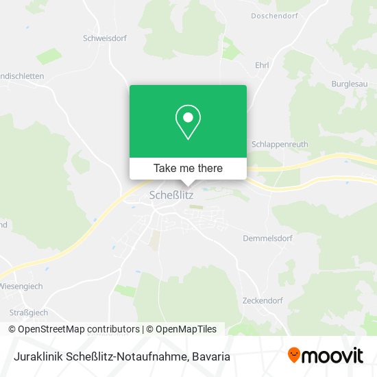 Juraklinik Scheßlitz-Notaufnahme map