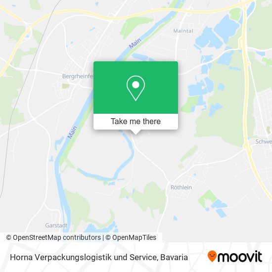 Карта Horna Verpackungslogistik und Service