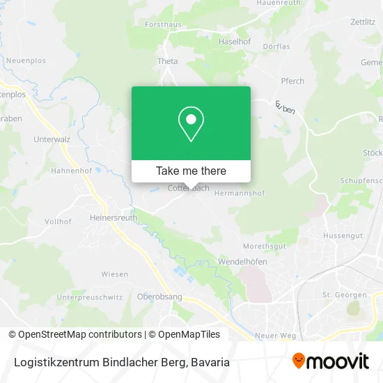 Карта Logistikzentrum Bindlacher Berg