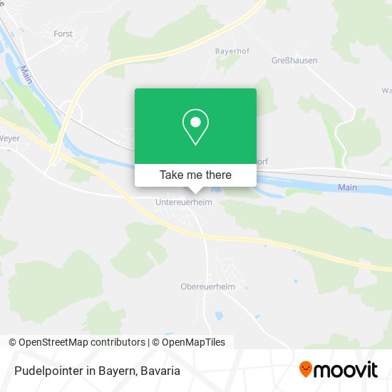 Карта Pudelpointer in Bayern