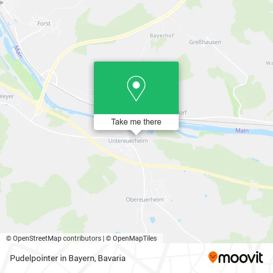 Карта Pudelpointer in Bayern