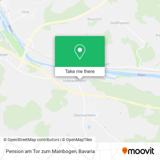 Карта Pension am Tor zum Mainbogen