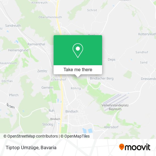 Tiptop Umzüge map