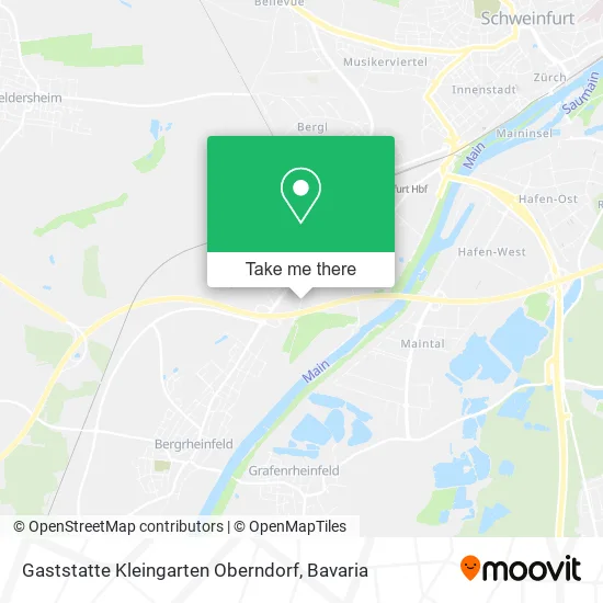 Карта Gaststatte Kleingarten Oberndorf