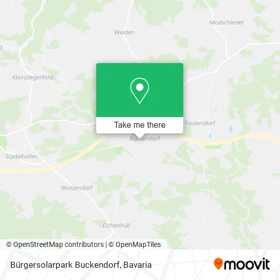 Карта Bürgersolarpark Buckendorf