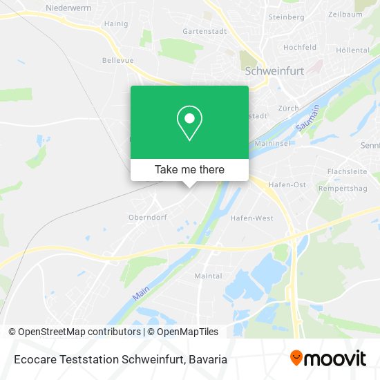 Ecocare Teststation Schweinfurt map