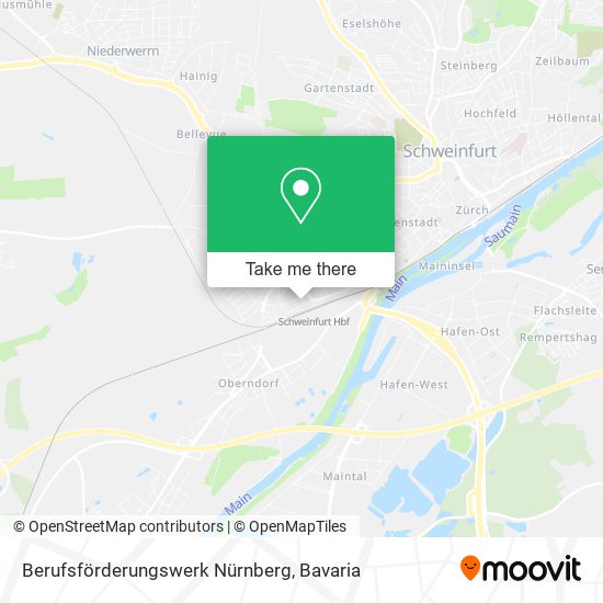 Карта Berufsförderungswerk Nürnberg