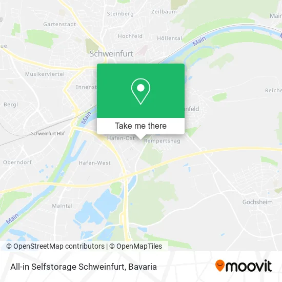 Карта All-in Selfstorage Schweinfurt