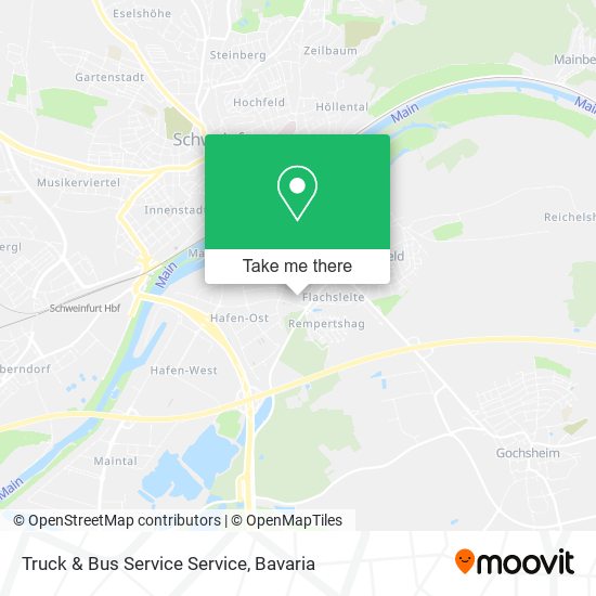 Truck & Bus Service Service map