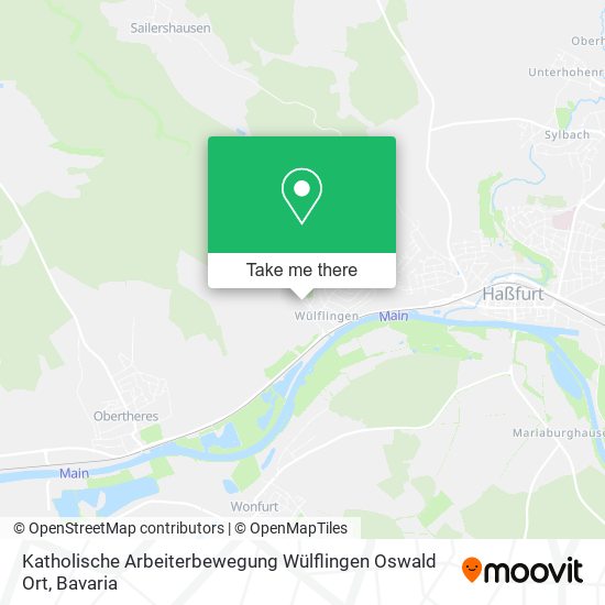 Карта Katholische Arbeiterbewegung Wülflingen Oswald Ort