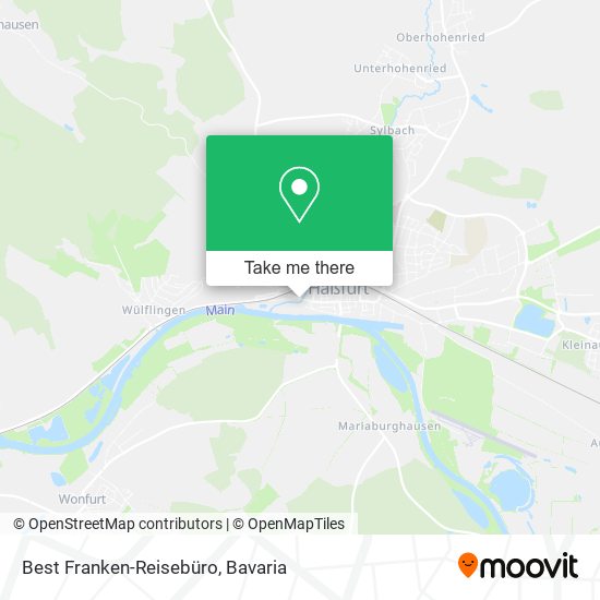 Карта Best Franken-Reisebüro