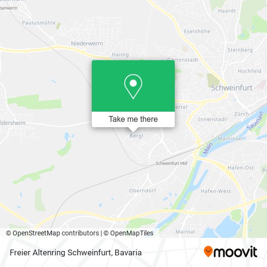 Карта Freier Altenring Schweinfurt