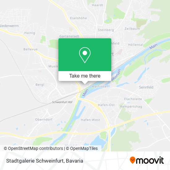 Stadtgalerie Schweinfurt map